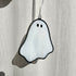 Streaky White Ghost Stained Glass Decoration