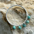 Handmade Sterling Silver Turquoise Beaded Ring Size M