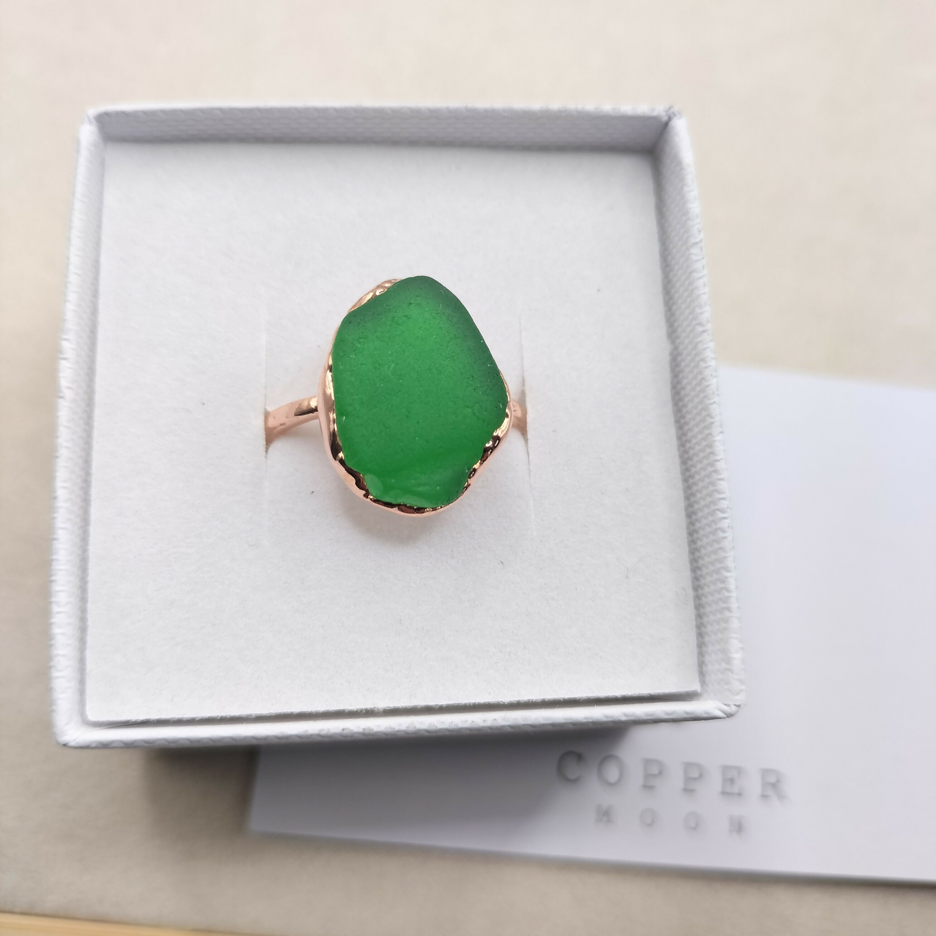 Seaglass Ring - size R