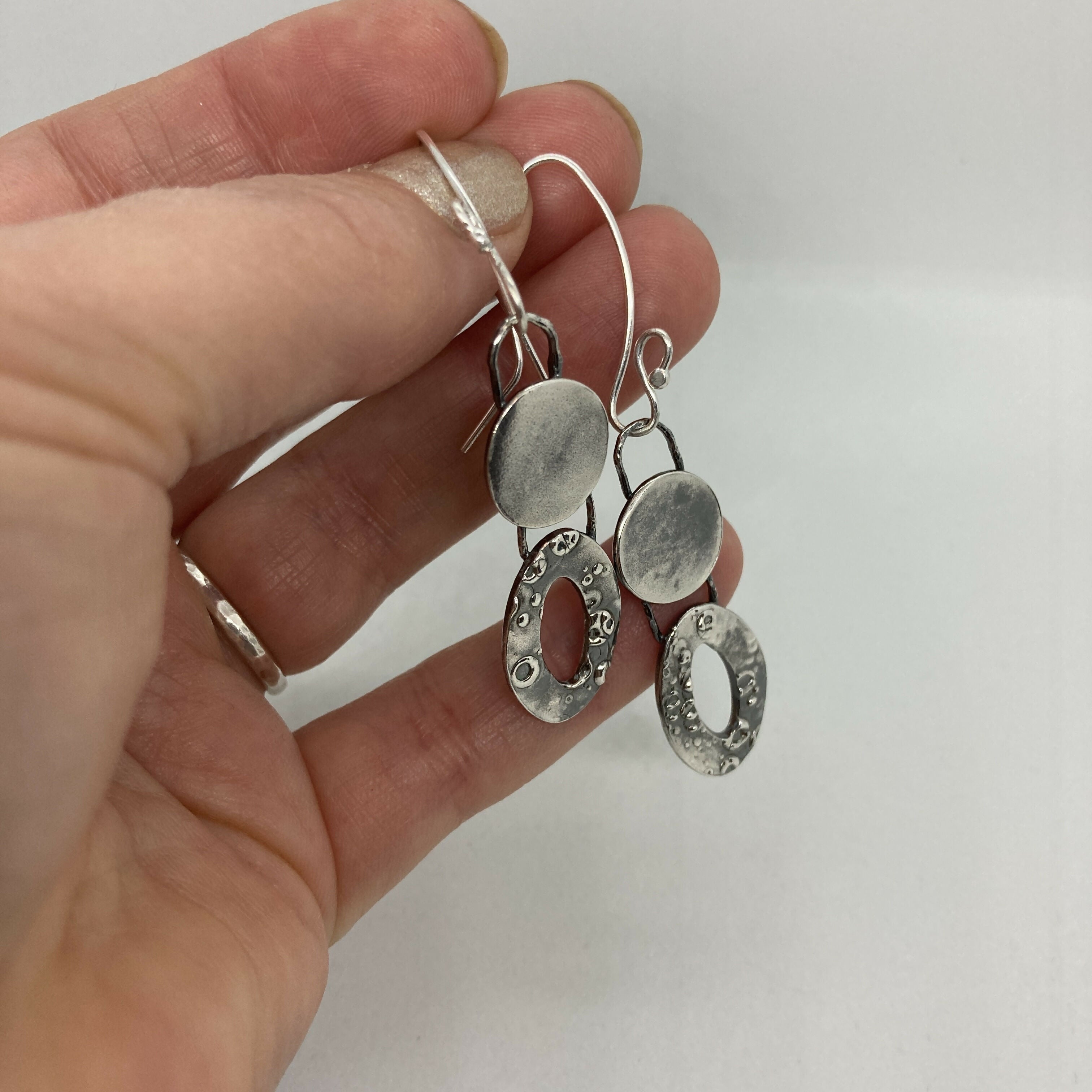 Octopus-Inspired Silver Drop Earrings | Ocean themed Statement Jewellery