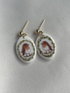 Christmas Polymer Clay Earrings With Gold Plated Fastenings