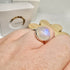 WHITE MOONSTONE RING SIZE Q