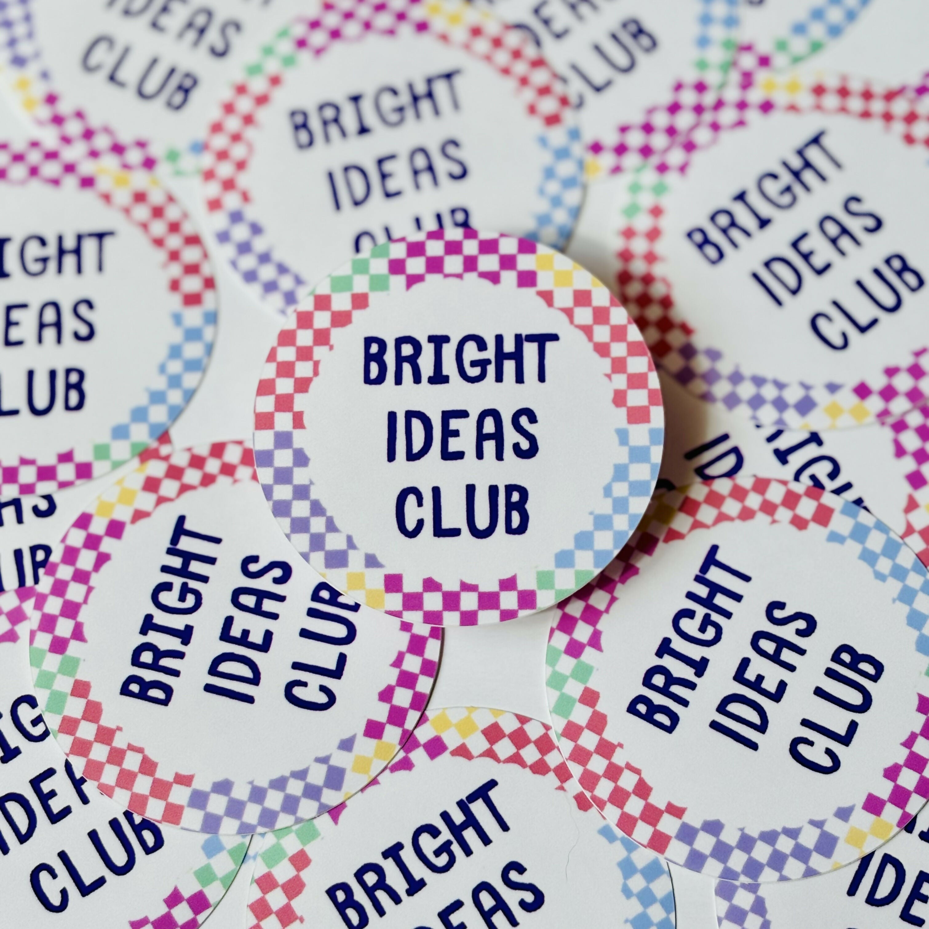 Die Cut Round Sticker - Bright Ideas Club
