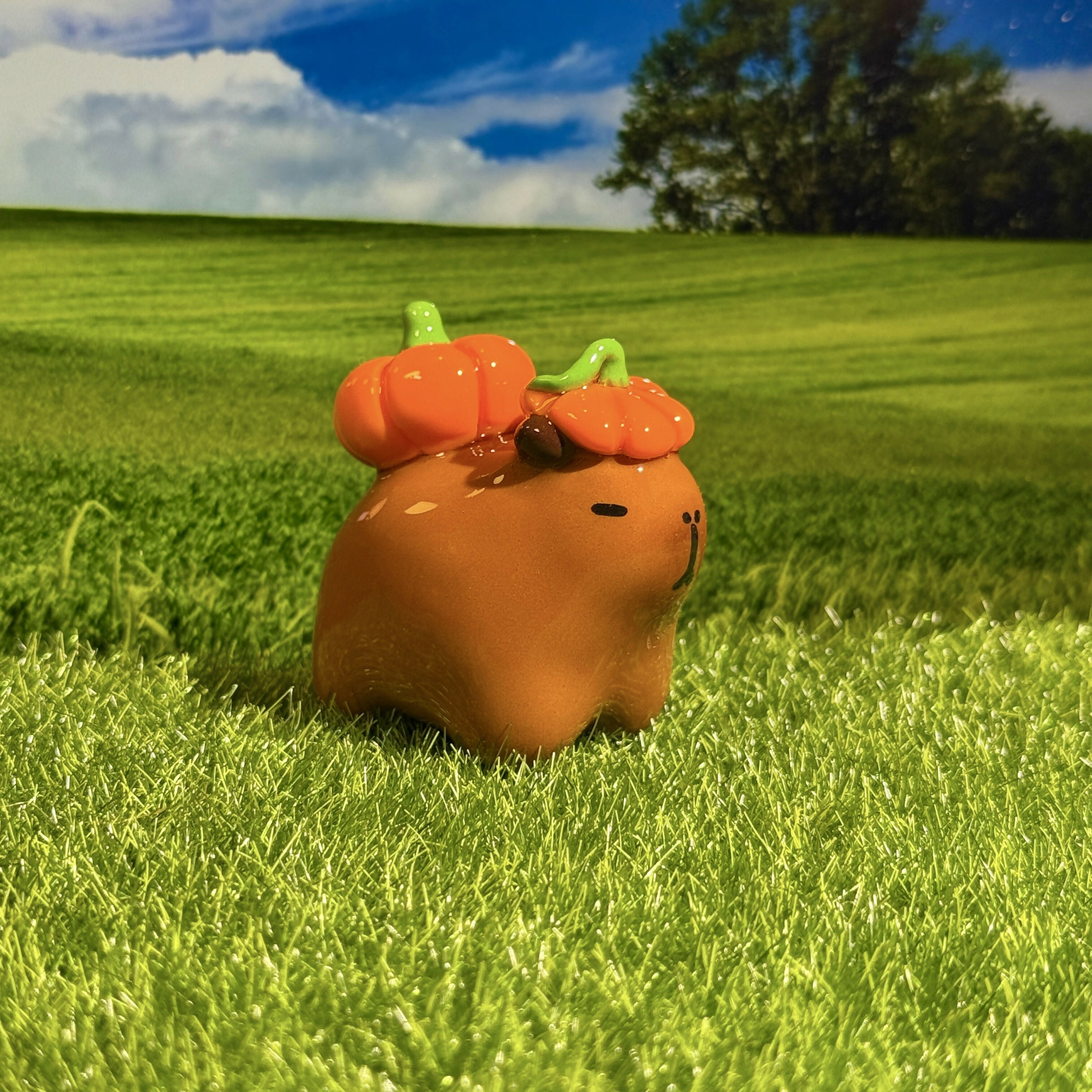Halloween Pumpkin Capybara