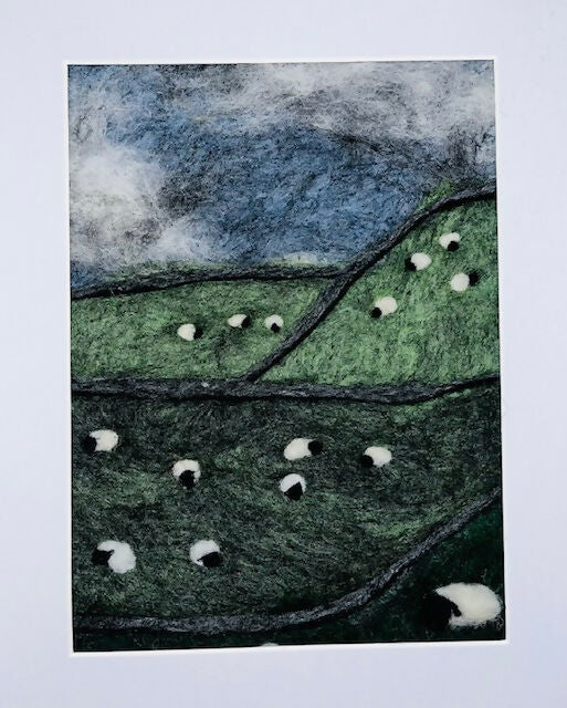 Yorkshire Dales Landscape made from Yorkshire wool
