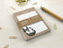 Tabby Cat A6 Notepad Brown