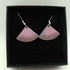 Pink and Purple Fan Enamel Earrings