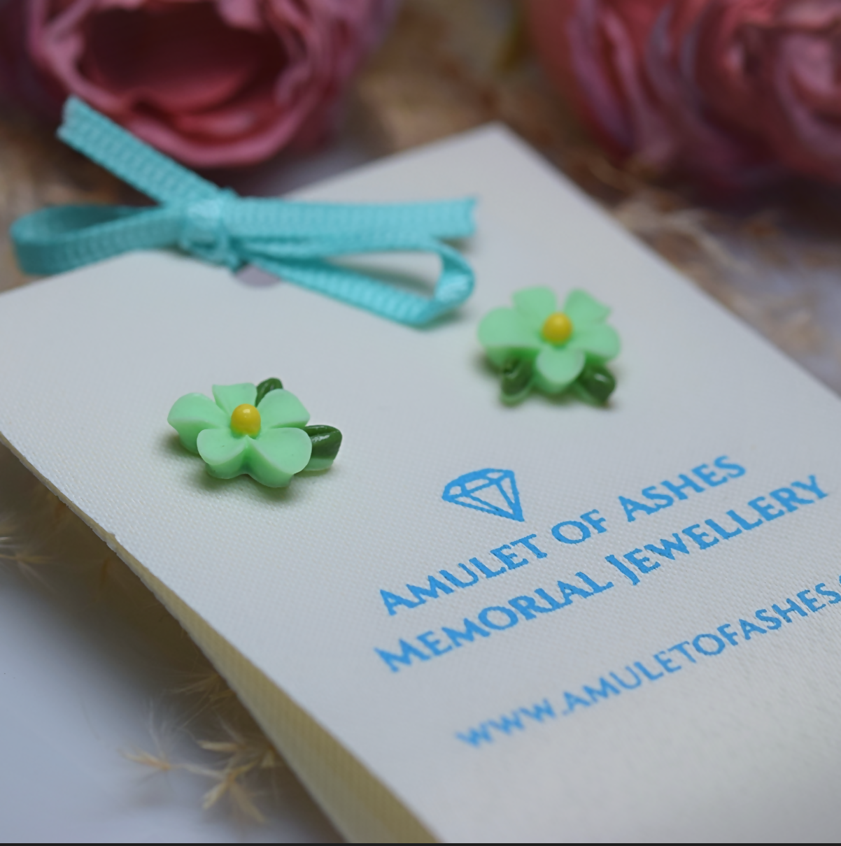 Resin Flower Earrings