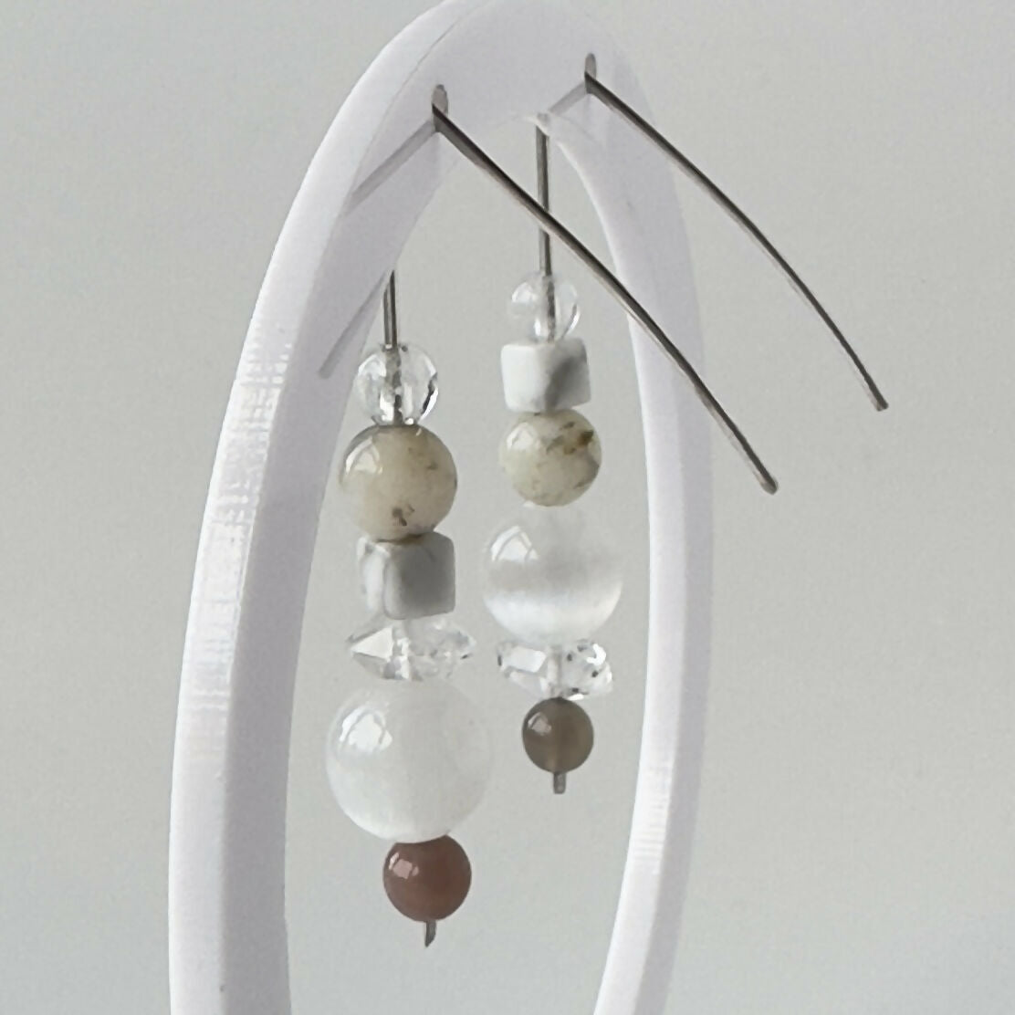 INFINITE EARRINGS | STERLING SILVER & STONE EARRINGS FOR AWARENESS