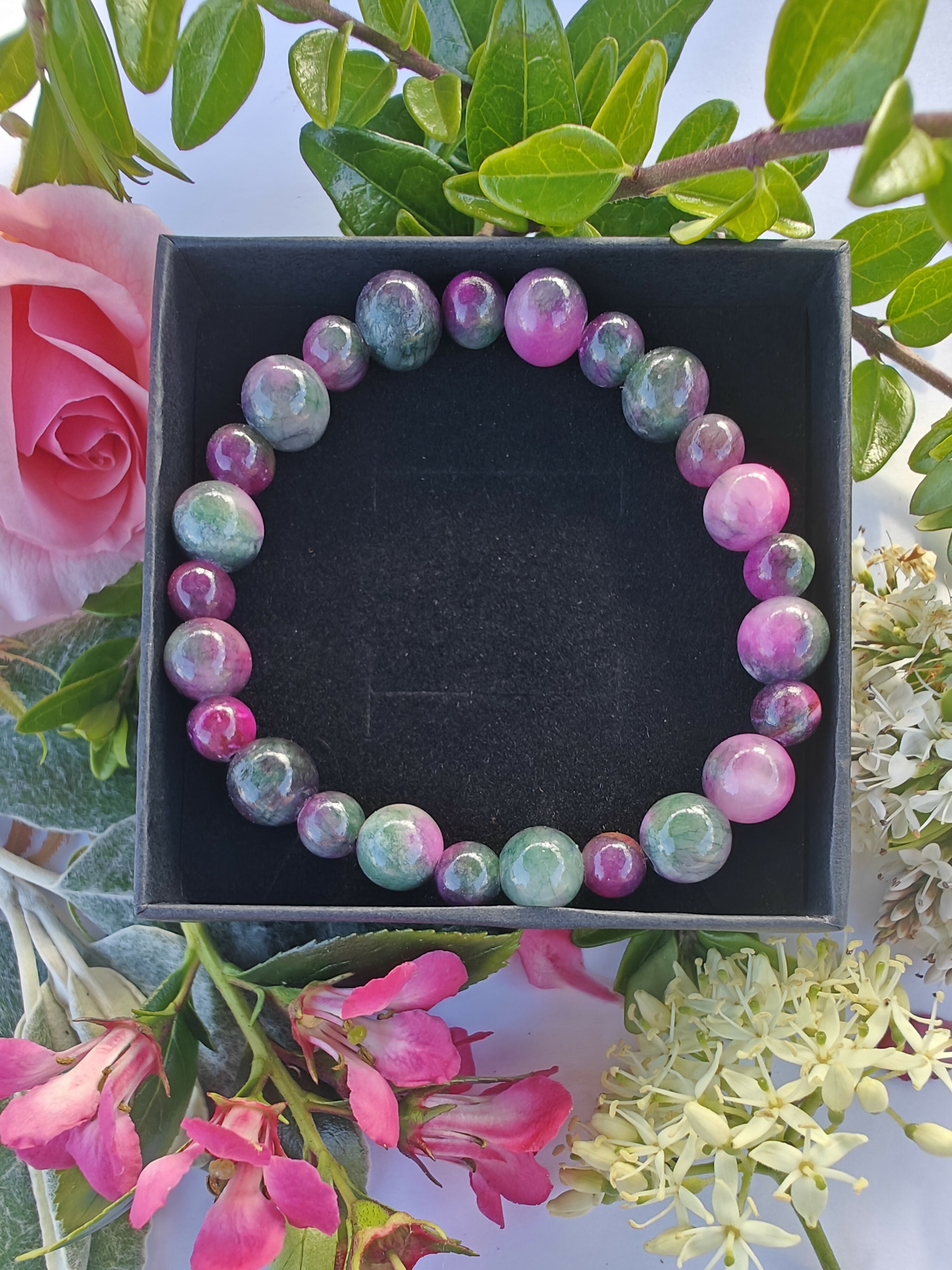 Tourmaline Jade Crystal Bracelet