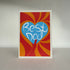 Best Dad Card - Blue Heart Father's Day Card