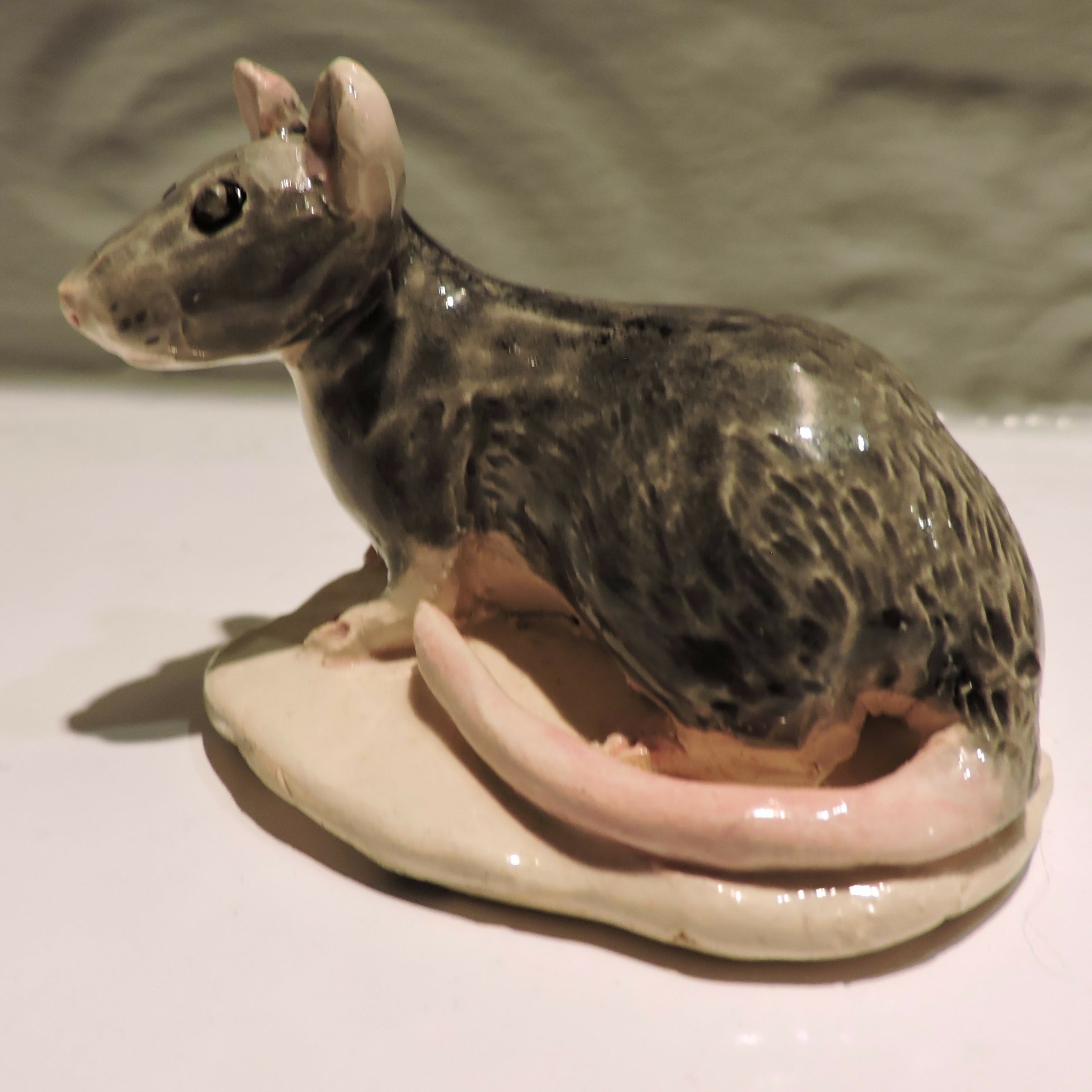 Ceramic rat sculpture- Rattus
