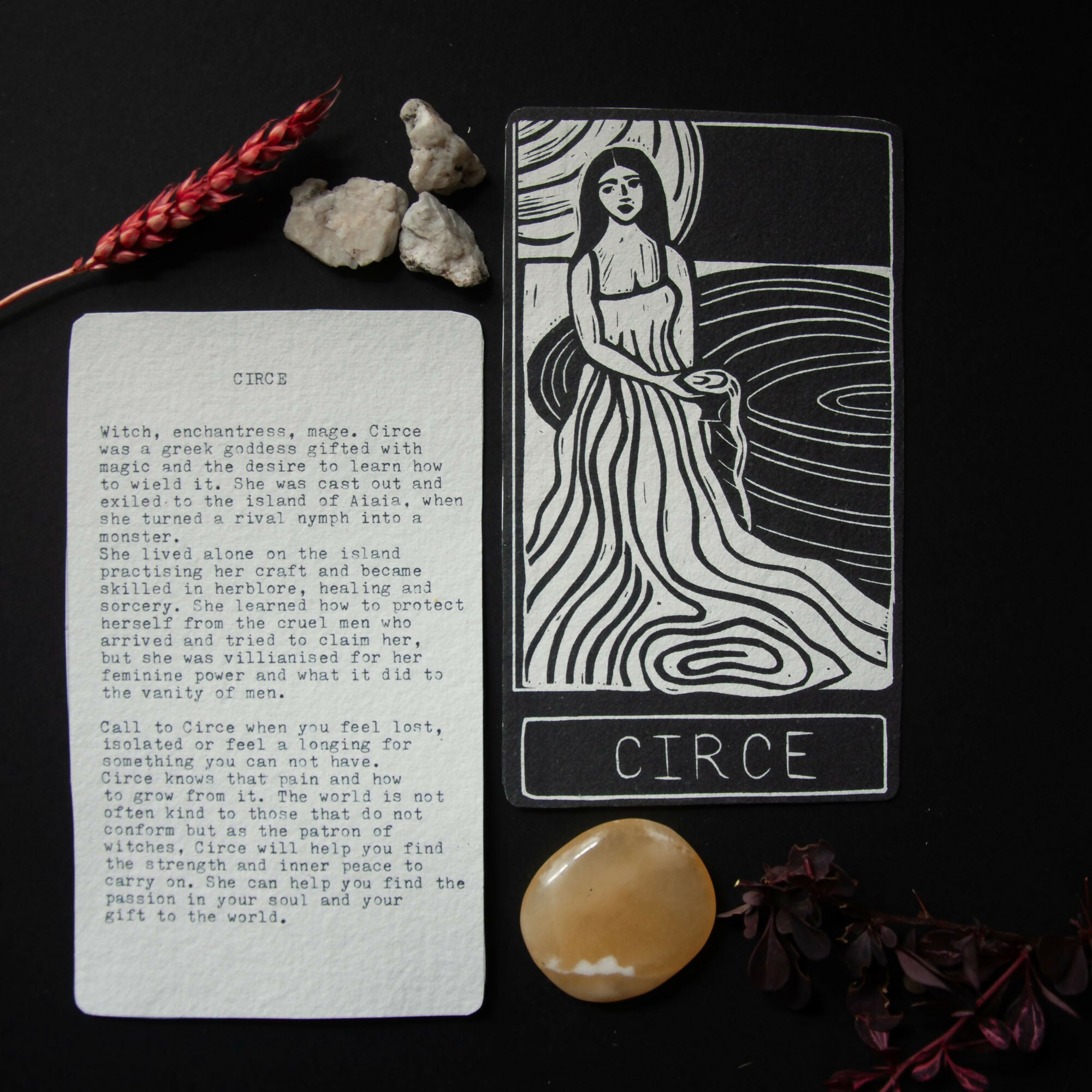 CIRCE GODDESS ALTAR CARD