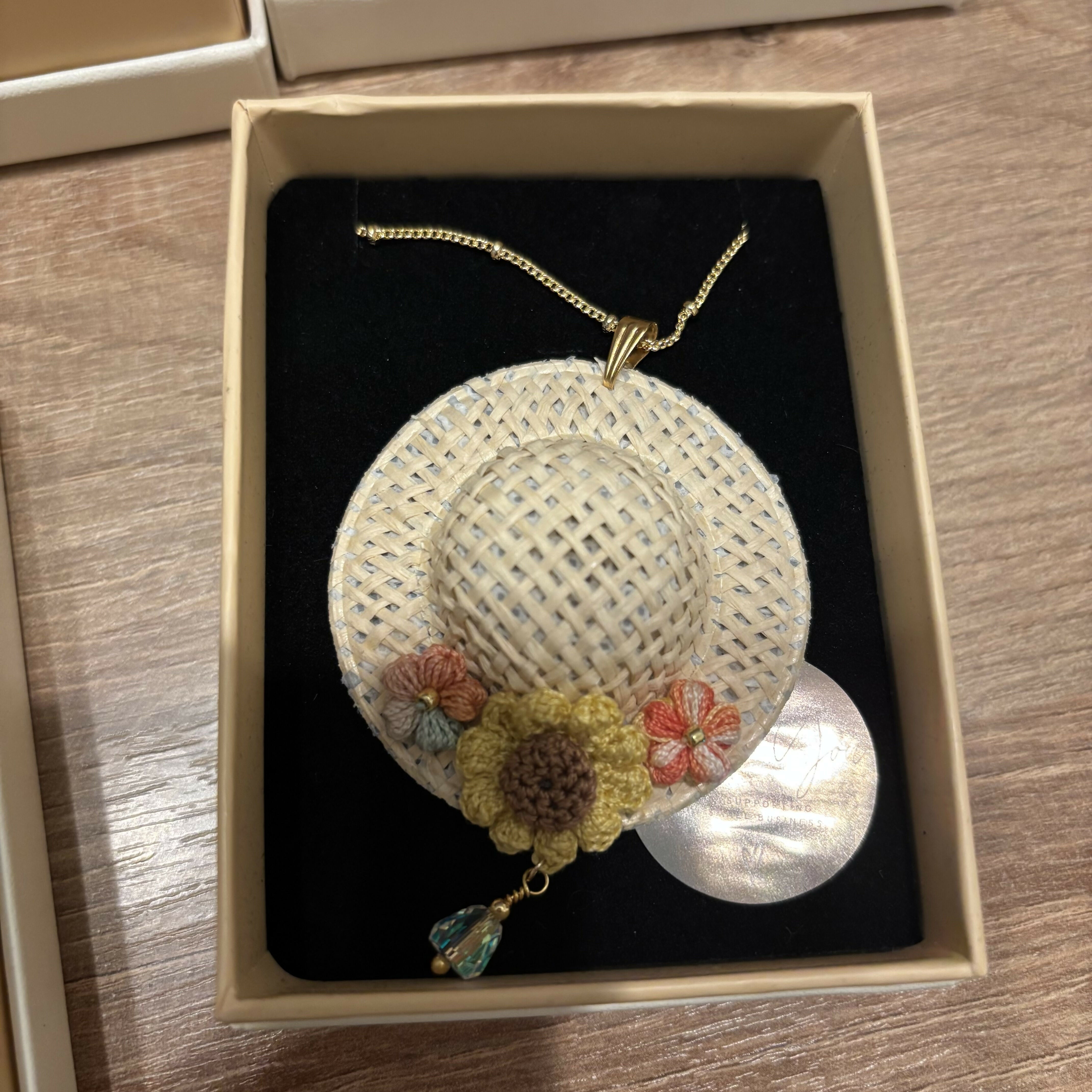 Micro Crochet Flower Necklace