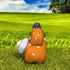 Sassy Capybara Duo With Flower Bag Figure