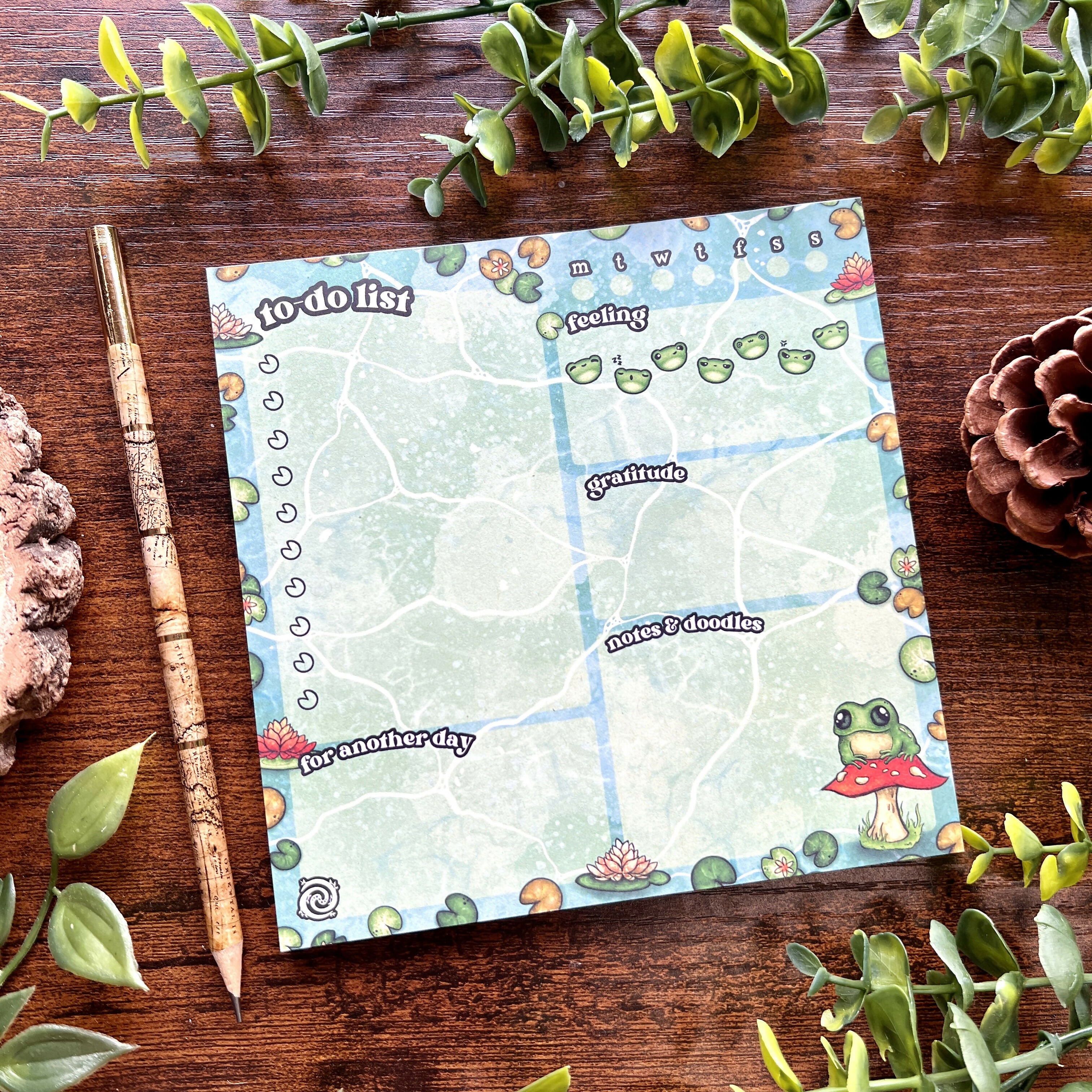 Frog Life Planner Pad | Organizer & Reflection | Art & Soul