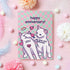 Happy Anniversary - Cats Greetings Card