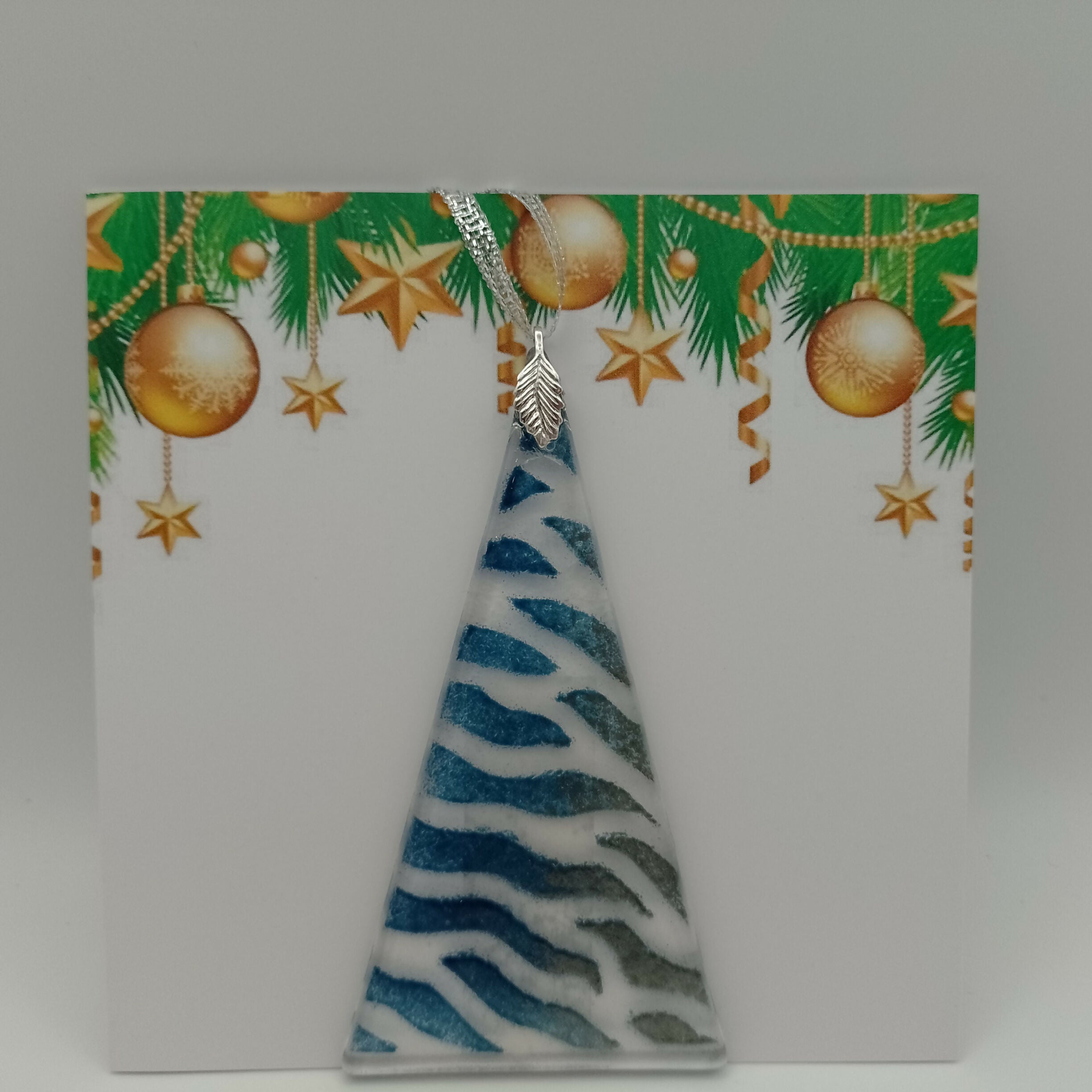 Fused Glass Christmas Card