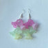 Fairy Garden Multicolour Flower Earrings In Silver