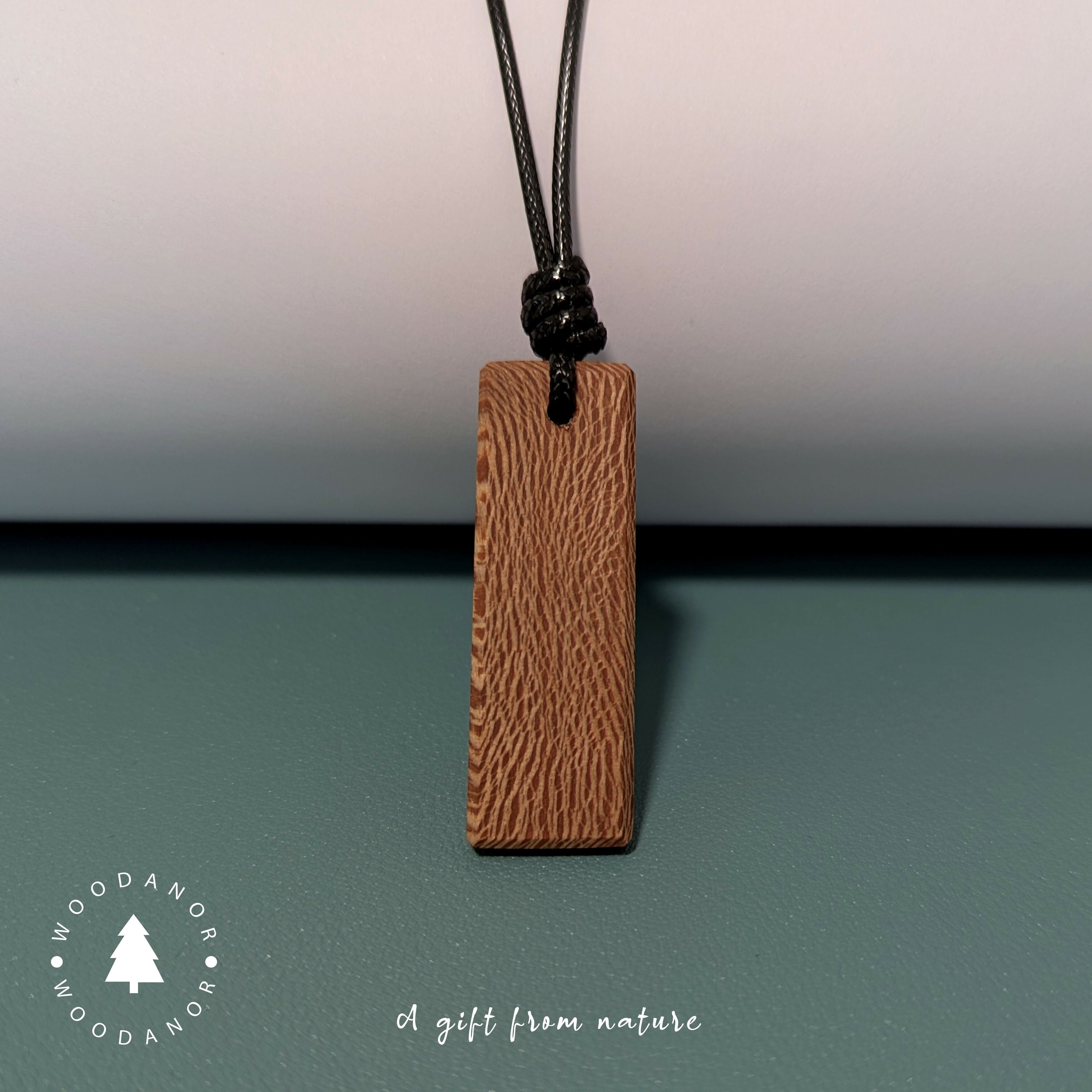 Natural Grain Wood Pendant