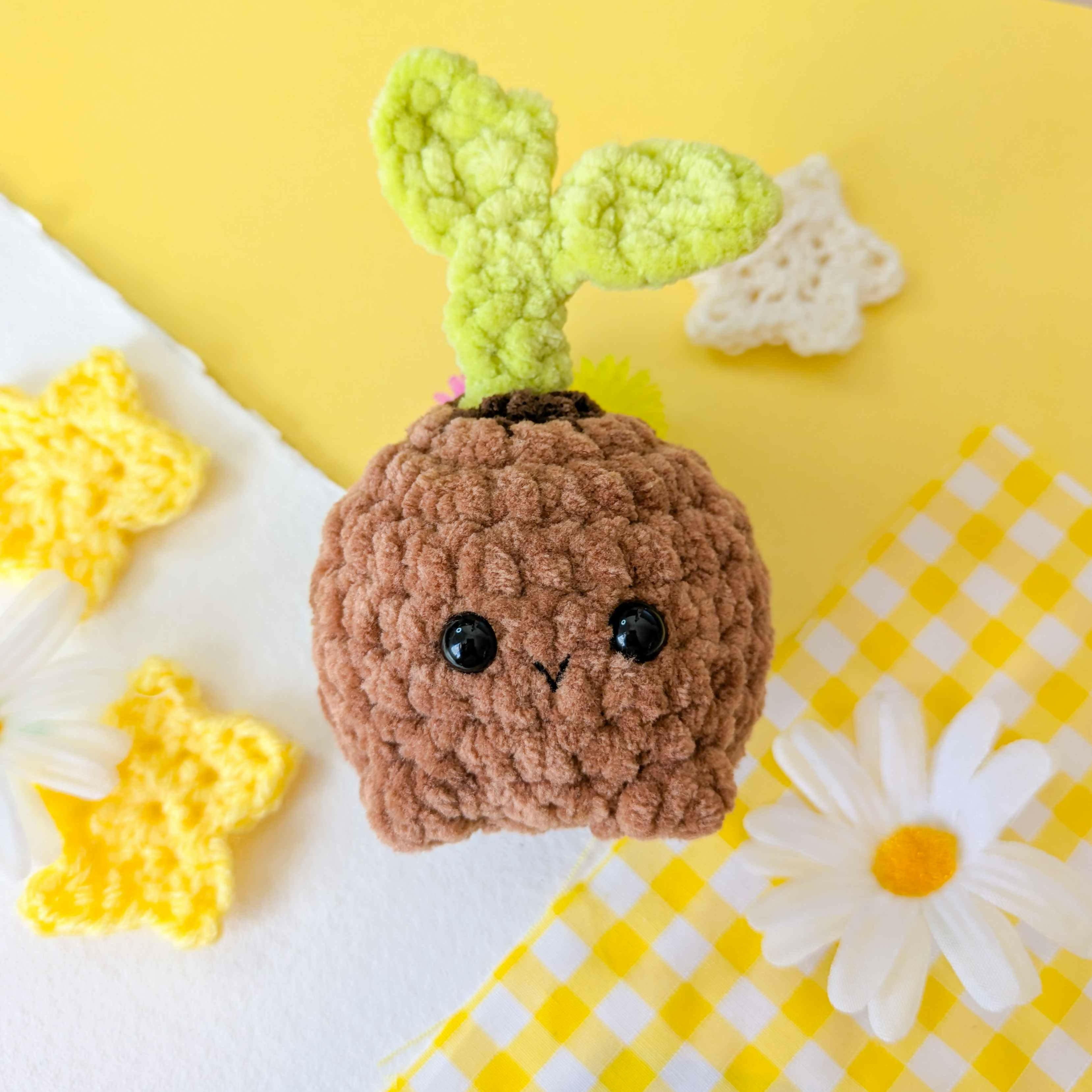 Sophie the Sprout - Pudding Pal - Crochet Plushie