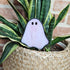 Streaky Pink Ghost Stained Glass Plantstake