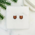 Brown Bear Stud Earrings