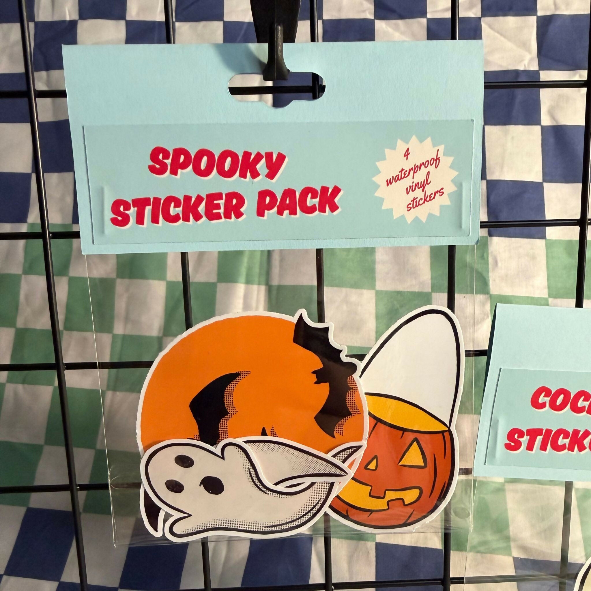 Spooky Sticker Pack - 4 Waterproof Stickers