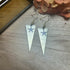 Lovely Gold Plated Triangle Earrings