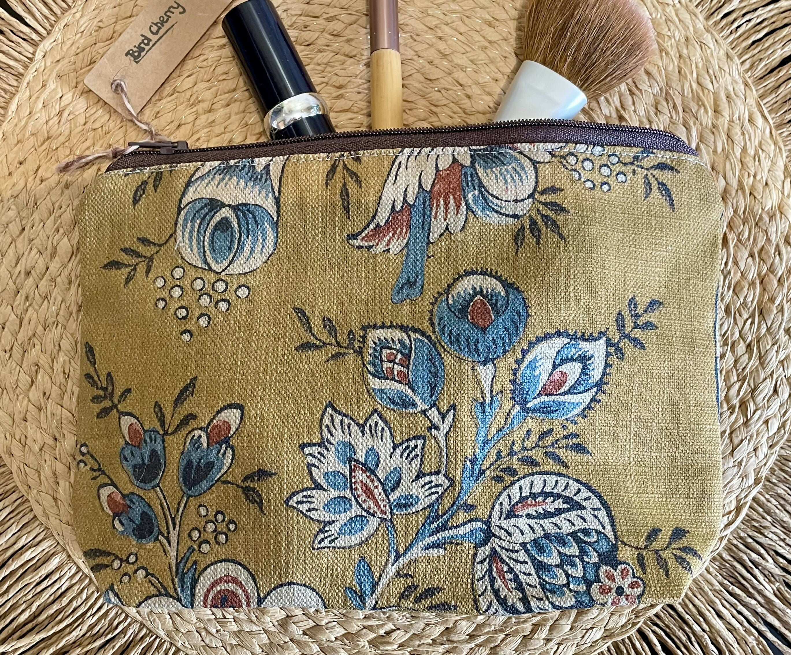 Floral Cosmetics Bag/ Pencil Case