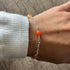 Sterling Silver Natural Carnelian Bracelet