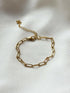 18k Gold Paperlink Chain Bracelet