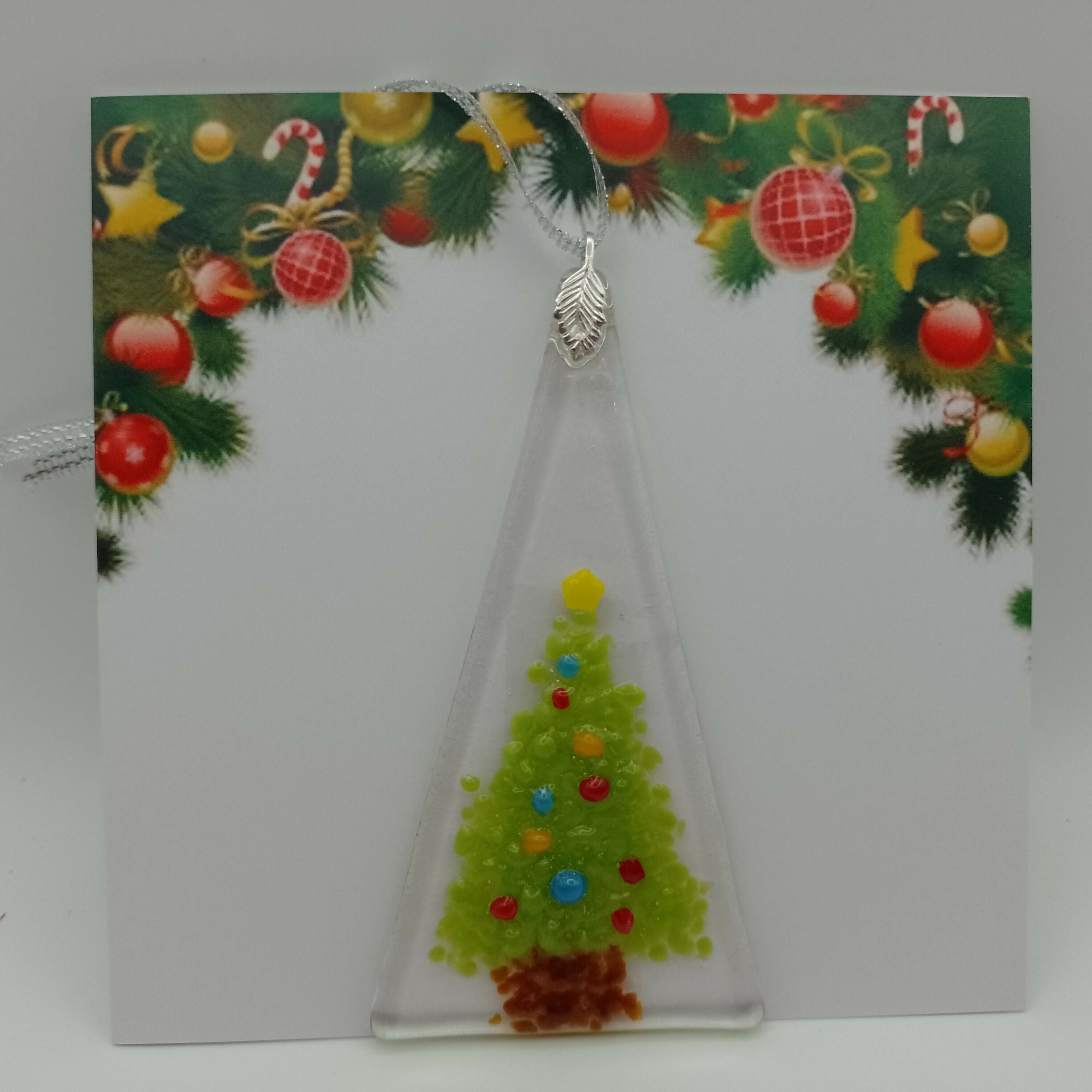 Fused Glass Christmas Card