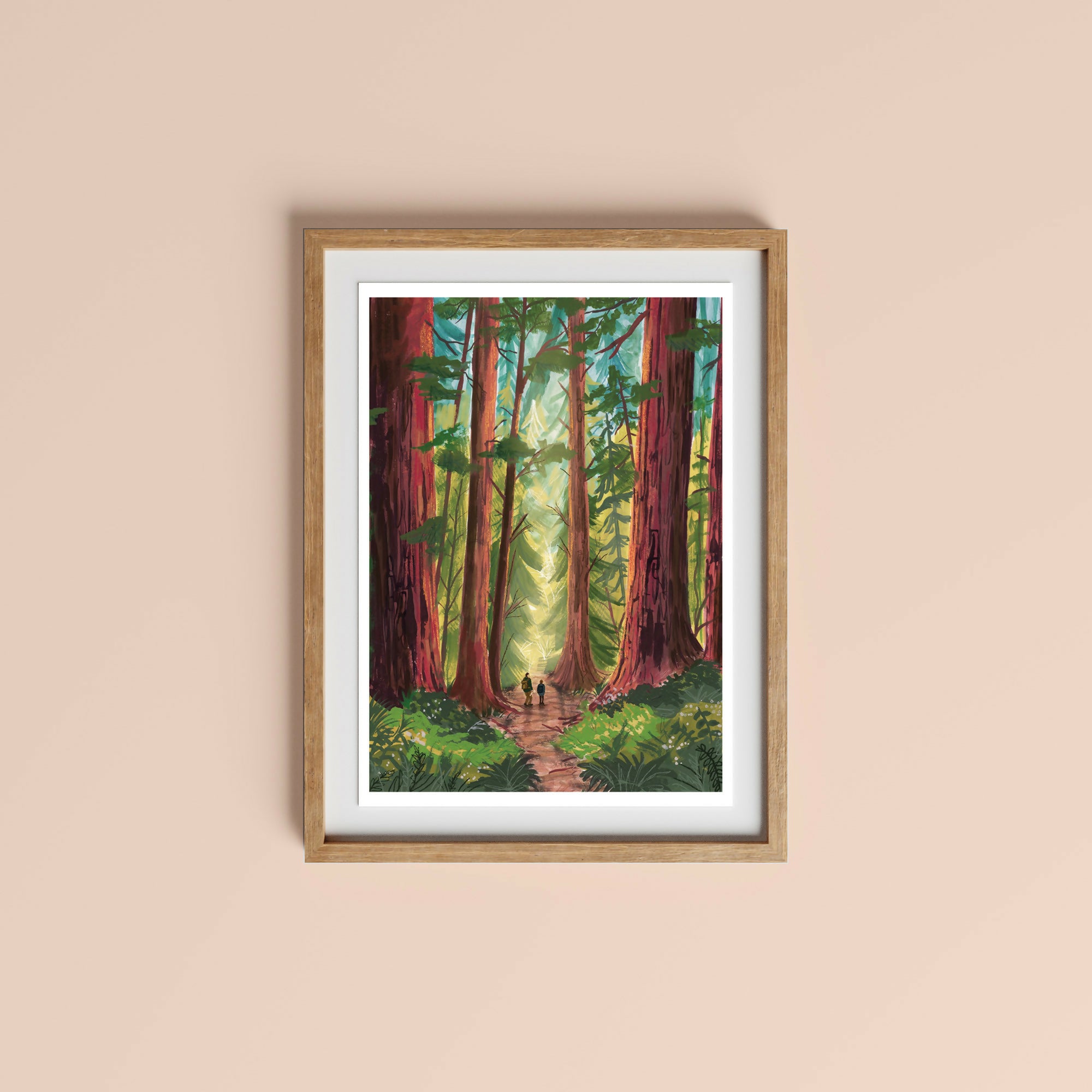 Into The Trees: Version 2 Art Print