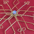 Christmas Snowflake Wire-Art Crystal Tree Hanging; Handmade Ornate Festive Decor