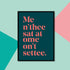 "Me n' thee sat at ome on't settee" Yorkshire Dialect A4 Print