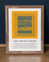 Leeds Rhinos Art Print BRING ON THE RHINOS LYRICS Design in Amber