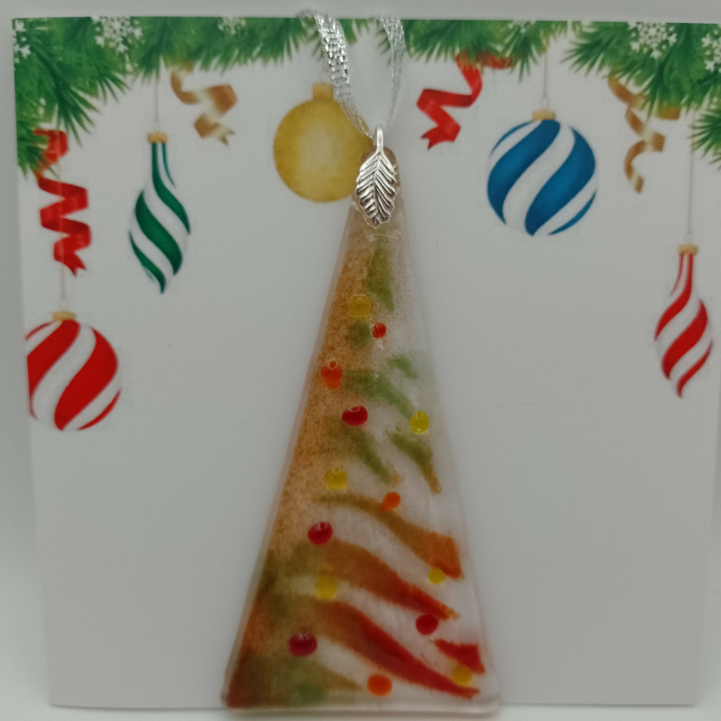 Fused Glass Christmas Card