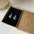 Sodalite Drop Earrings, Sterling Silver