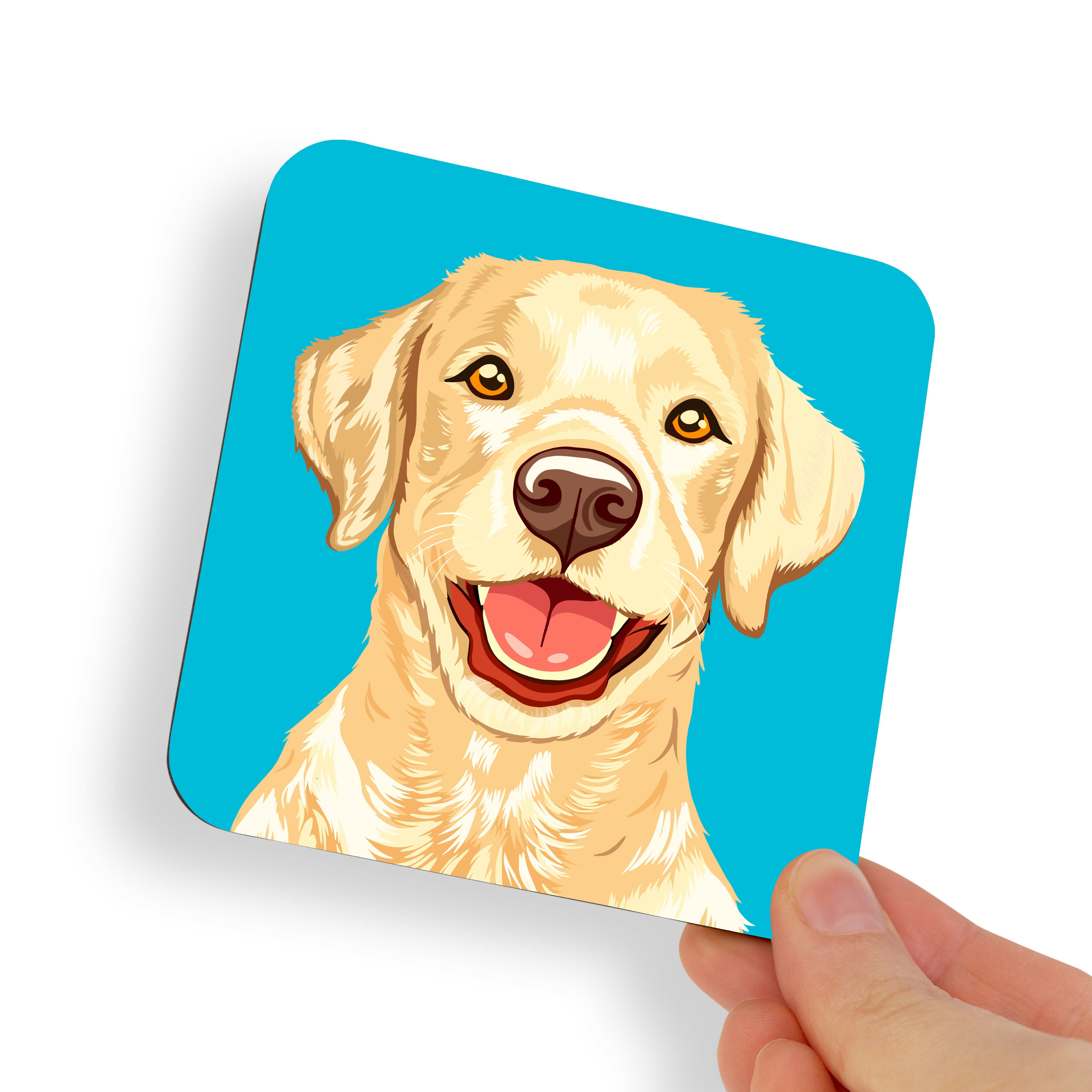 Labrador Blonde Yellow Dog Coaster