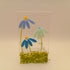 Fused Glass Blue Flower Tealight