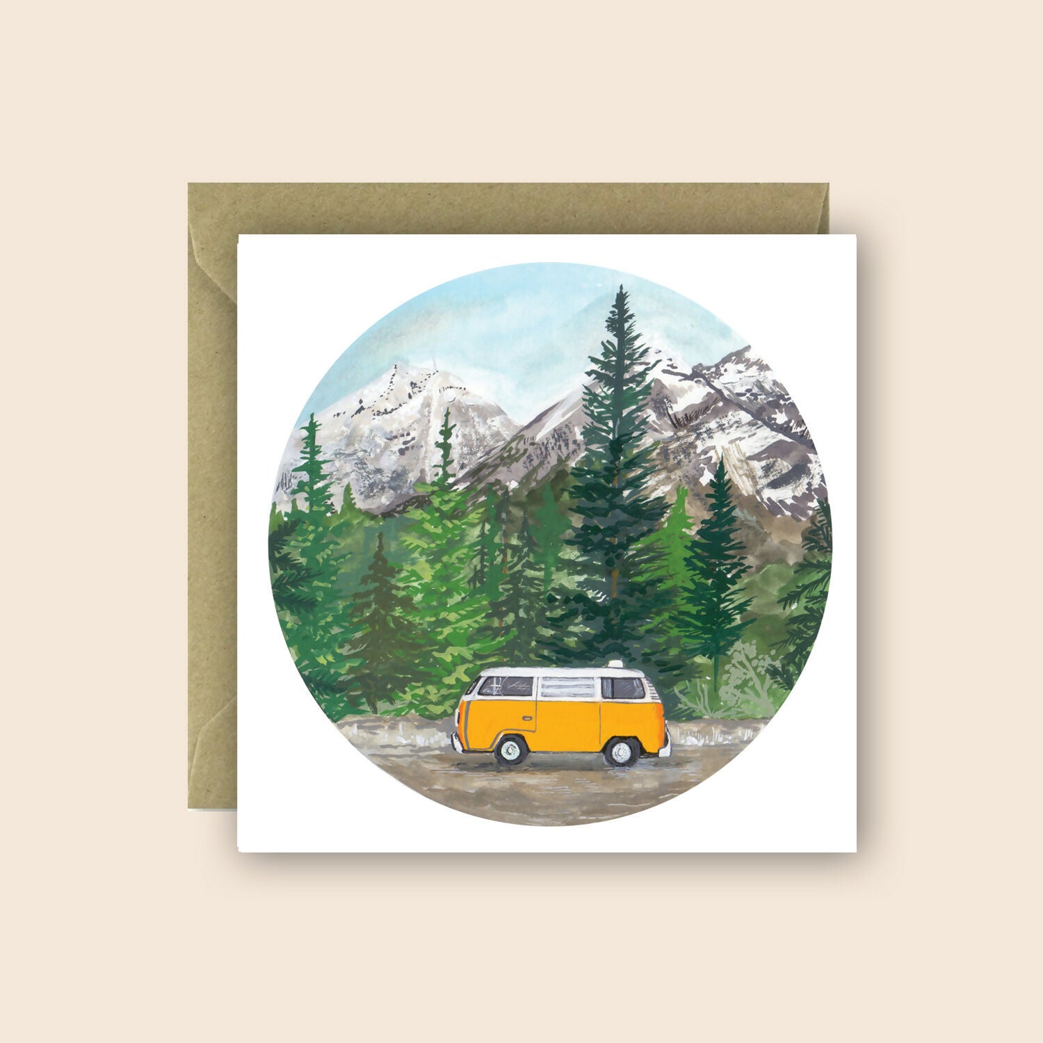 Camper Van Greetings Card