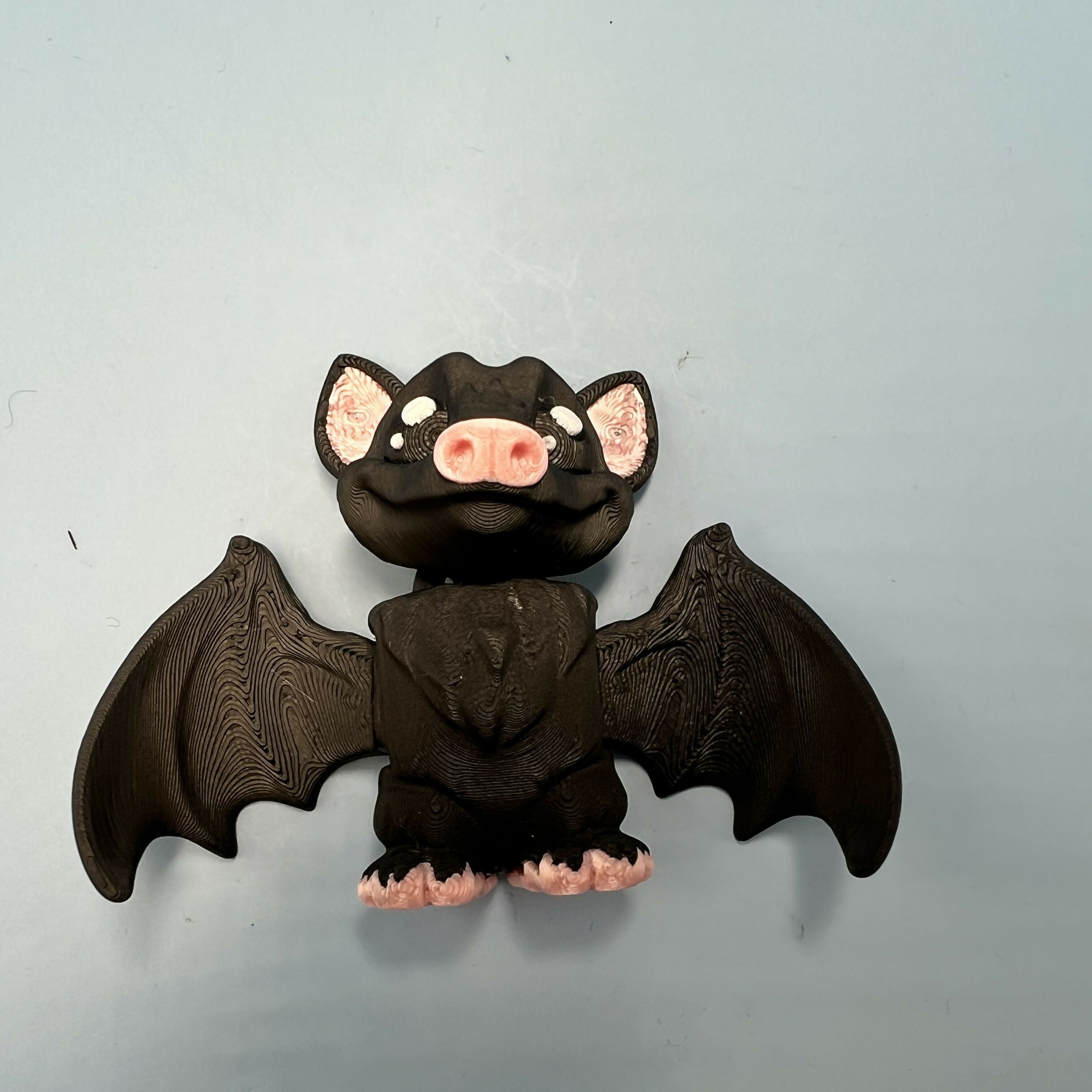 3D Printed SMALL: Articulated Sensory Fidget Animal friends Bat 6cm