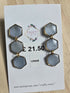 Stainless Steel Real Blue Hydrangea Dangle Earrings