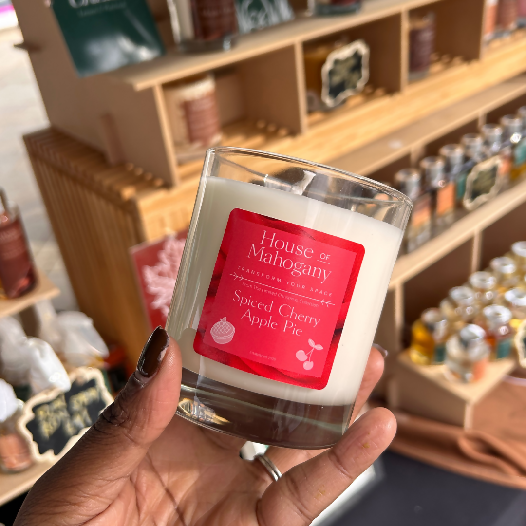 Spiced Cherry Apple Pie Soy Wax Scented Festive Candle