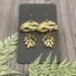BRASS CORAL EARRINGS