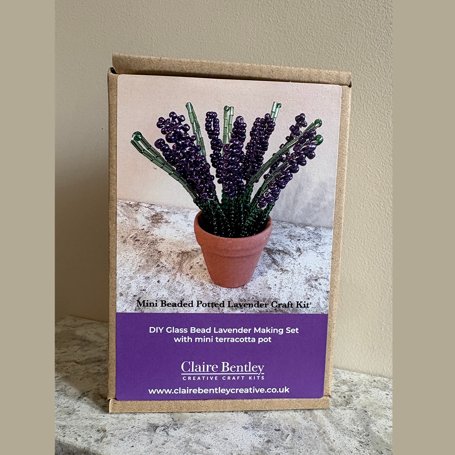 Beaded Potted Lavender Craft Kit