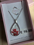 Stainless Steel Real Queen Anne's Lace Necklace