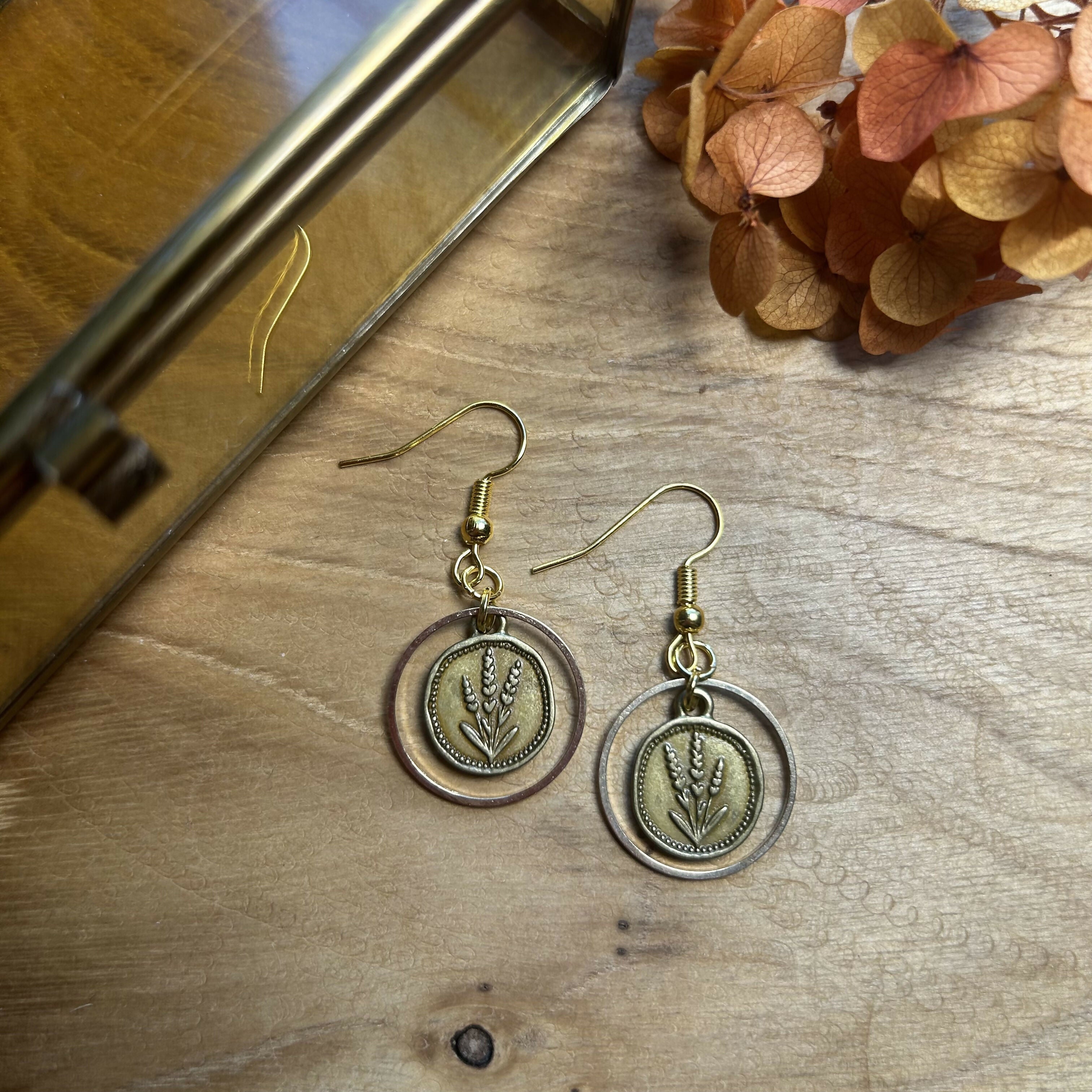 Lovely Lavender Charm Earrings