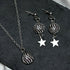 Zebra Print Necklace & Earrings Set